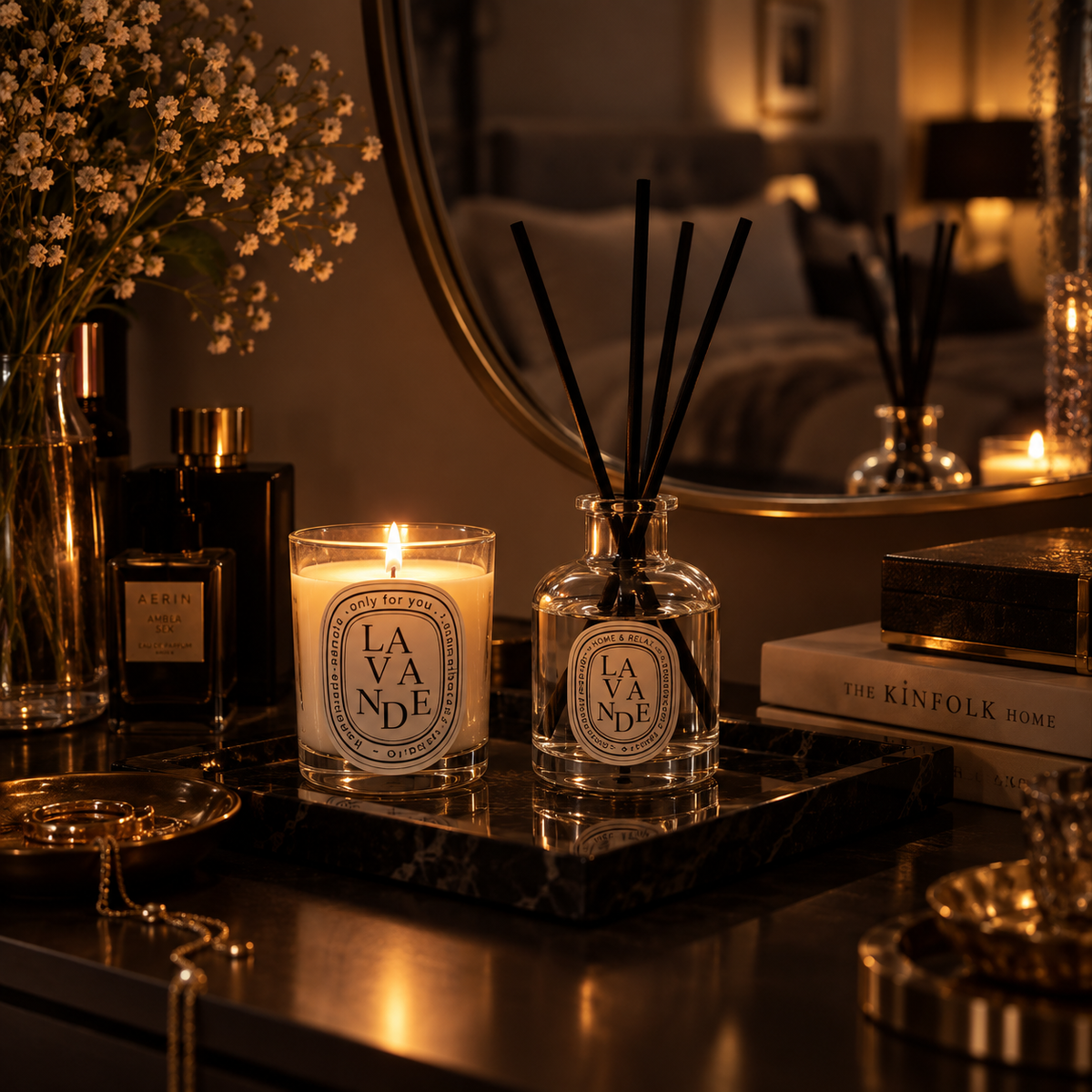The Bedside Ritual Candle & Diffuser Set